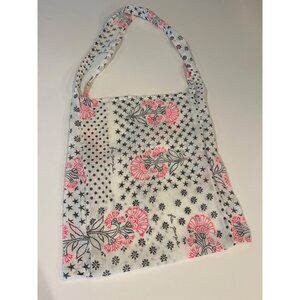 Handmade Cotton Tote Bag With Star & Floral Print
